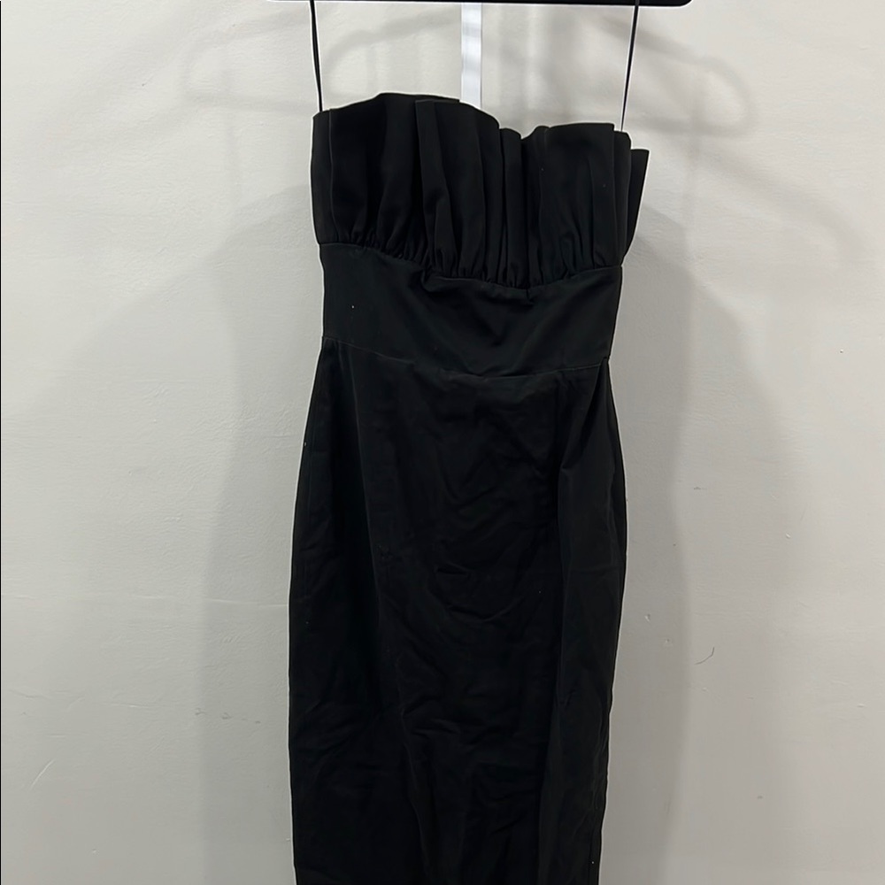Saulee NOAH STRAPLESS GOWN Strapless black dress - Picture 2 of 9